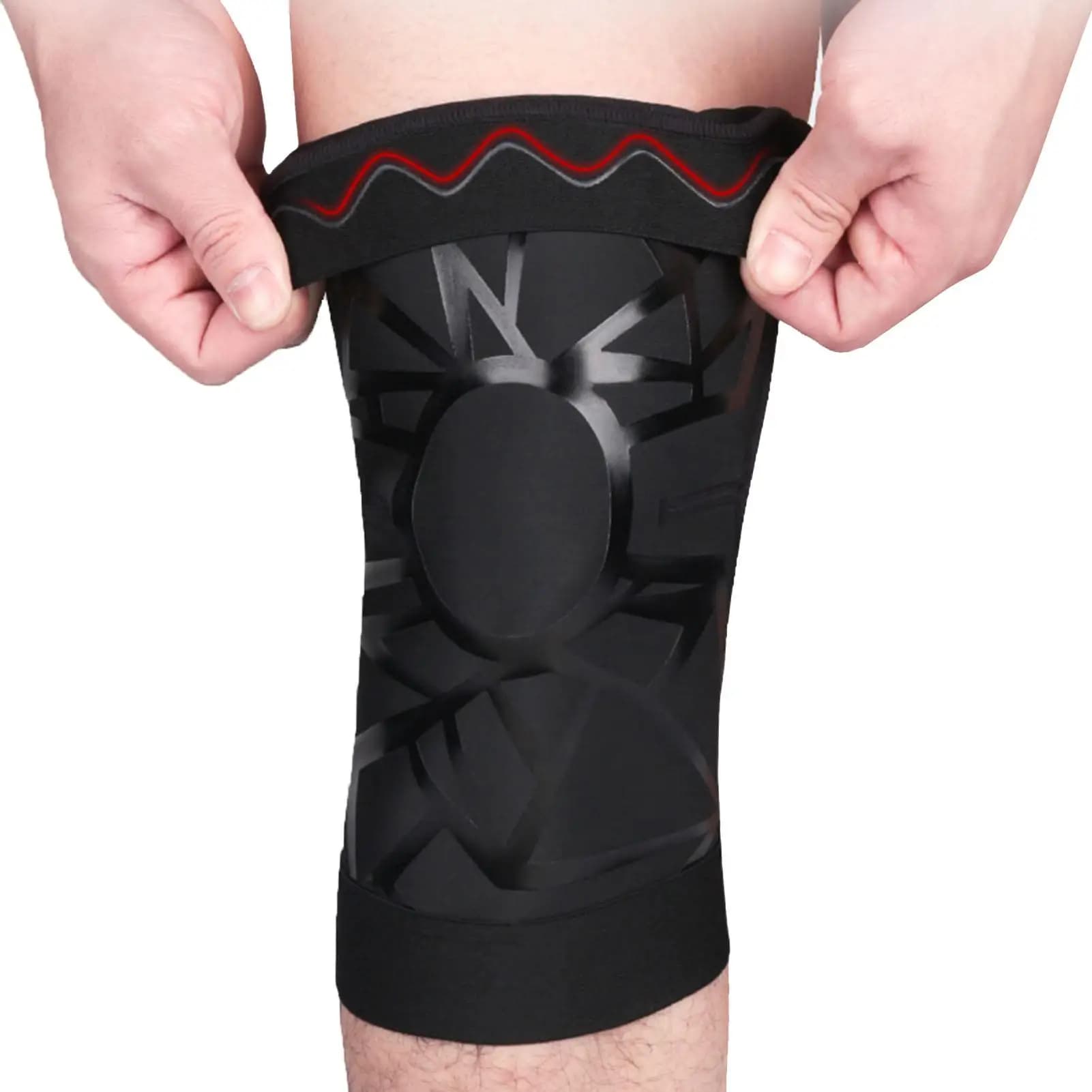 Protezioni universali per le gambe Ginocchiera Compressione Ginocchiera Supporto Ginocchiera sportiva Comfort per tutto il giorno Ginocchiera per fitness