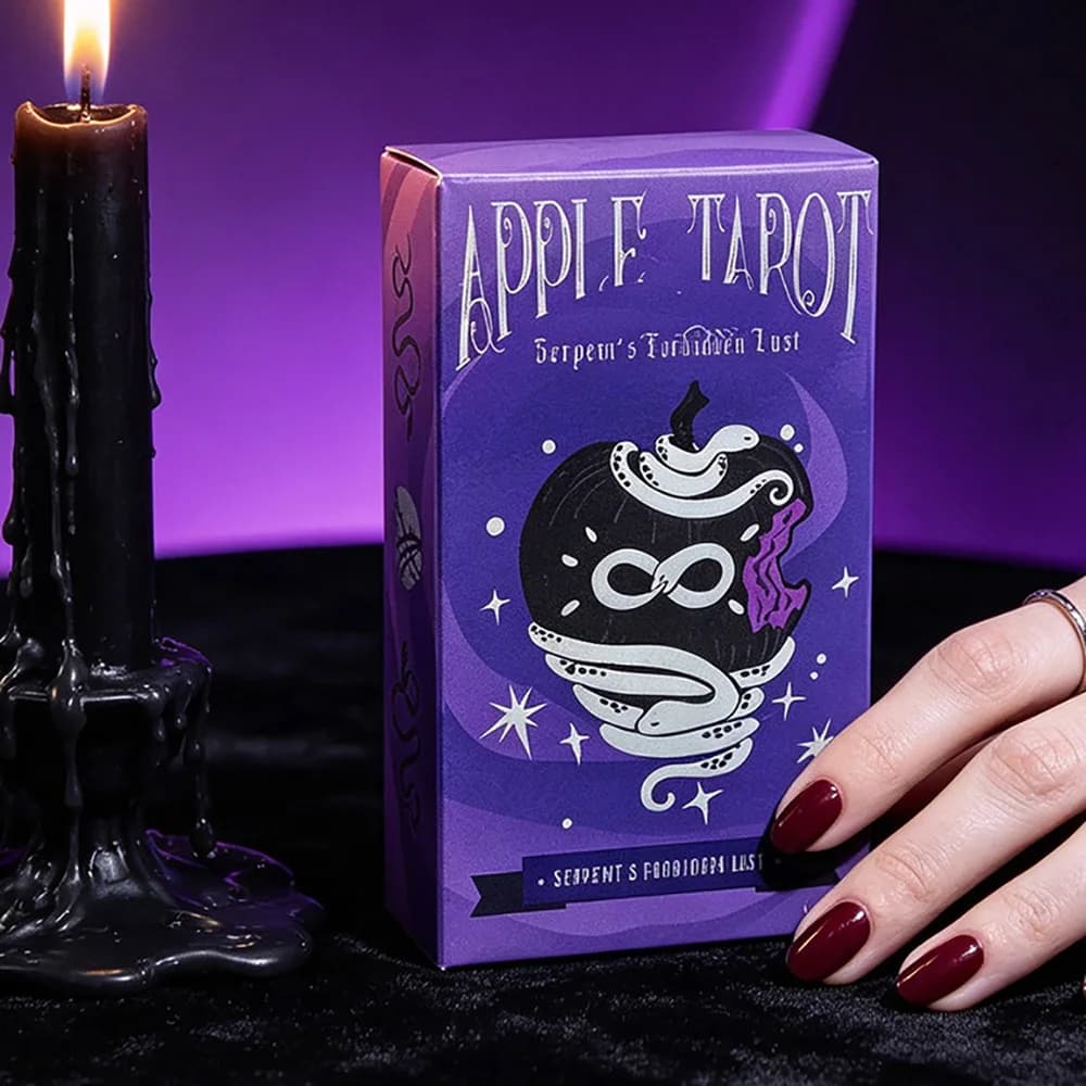New Apple Tarot Deck 78 Cards Serpent's Forbidden Lust Tarot Cards Divination Fortune Telling Board Game,Halloween Gifts