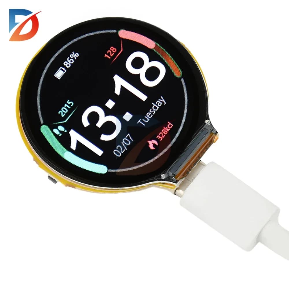Development card ESP32-C3 Arduino LVGL WIFI and Bluetooth with Display Smart IPS from 1,28 Inch 240*240, LCD module TFT IPS Touch from 1,28 Inch