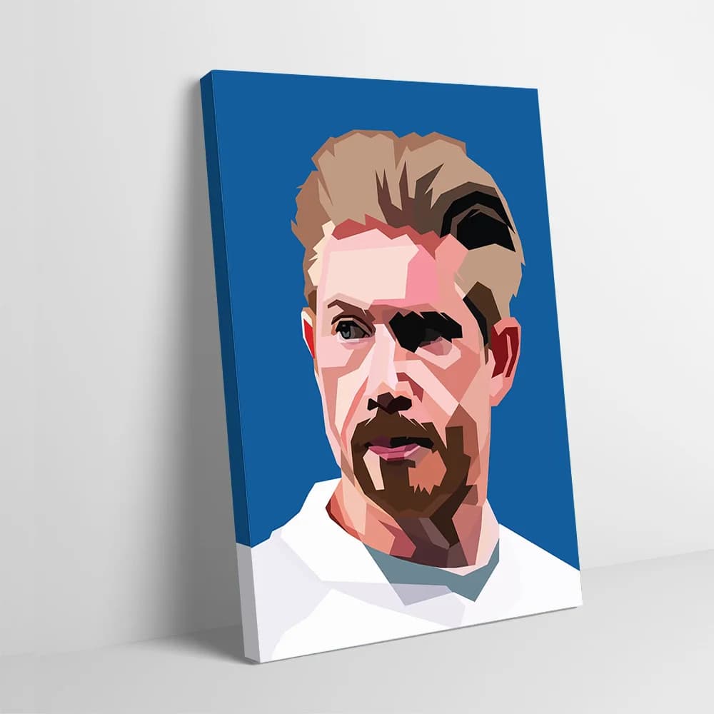Poster Artistico Moderno di Calciatore, Stampa Personalizzabile su Tela, Quadro da Parete, Regalo per Decorazione Casa, Cornici Incluse