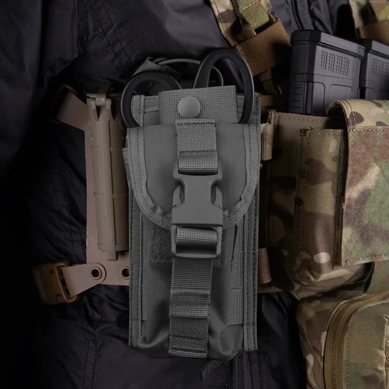 Kit di Pronto Soccorso Compatto Molle, Porta Laccio Emostatico CAT, Borsa per Forbici EMT, Marsupio Tattico, Cintura Portaoggetti per Caccia