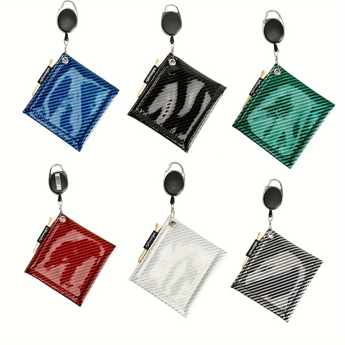 1 asciugamano da golf, pulitore per palline da golf in microfibra di fibra di carbonio, panno portatile per pulire le mazze da golf con clip, accessorio da golf impermeabile