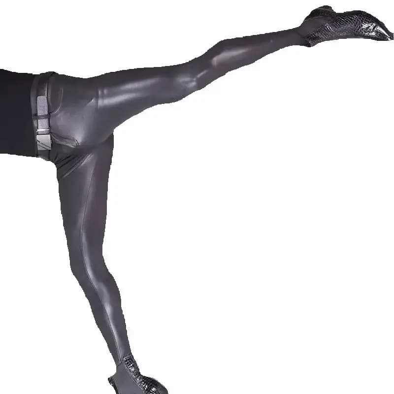 Fashionable skinny jeans Sexy casual pants Slim pencil pants for men Leggings Motorcycle pants in high elasticity PU