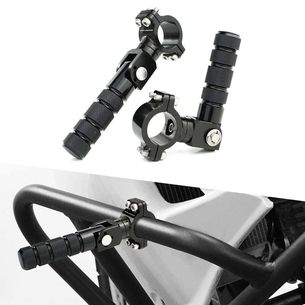 Moto Highway Bar Pedane Avanti Crash Bar 22mm 25mm 28mm Universale Per HONDA CB400X CB250F CB1000R CBF500 GROM125 Dax125