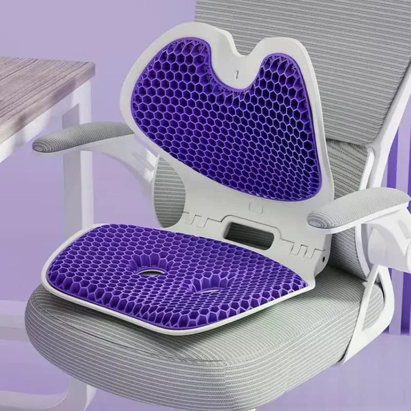 Foldable Ergonomic Chair Cushion Back Support Cushion Office Waist Protection Cushion Sitting Posture Correction Sitting