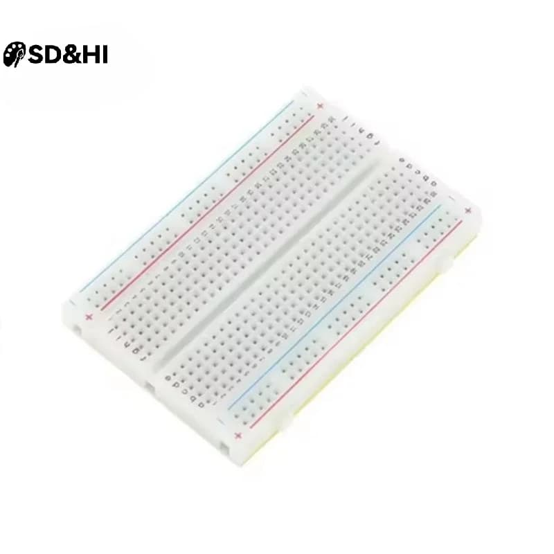 Breadboard PCB Senza Saldatura da 400 Punti di Connessione, Mini Protoboard Universale per Test, Scheda Circuito per Test Bus Fai-da-te