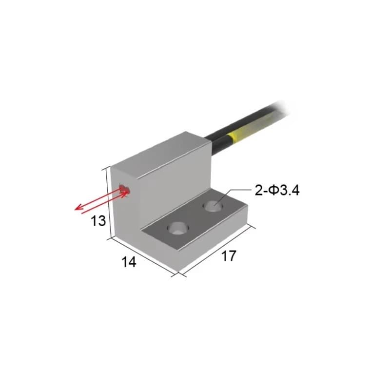 Sonda Sensore a Fibra Ottica a Riflessione Diffusa Anti-vibrazione