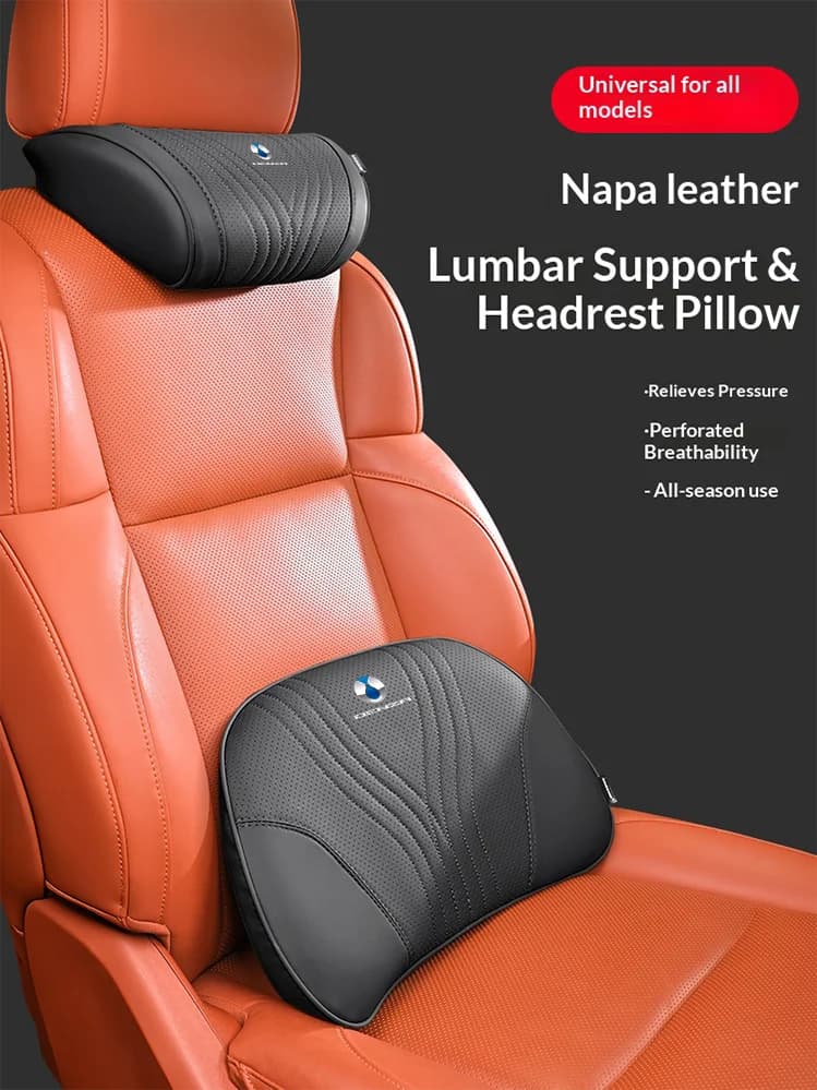 Car Headrest Neck Support Seat Lumbar Cushion Breathable Neck Pillow Waist For Denza X D9 N7 X N8 N8 L N9 Z9 GT Dmi Accessories