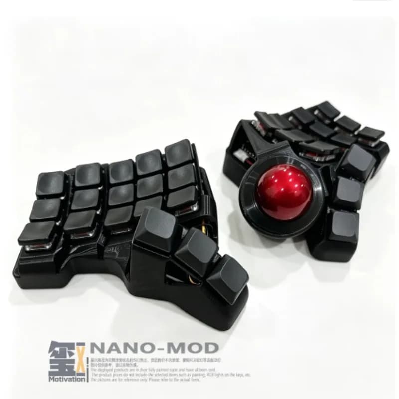 Bluetooth 3*5+6 Split Keyboard Kit Customized Hot-swapping Nano MOD Low Profile 3D Printing Handicraft Keyboard Kailh Ergonomics