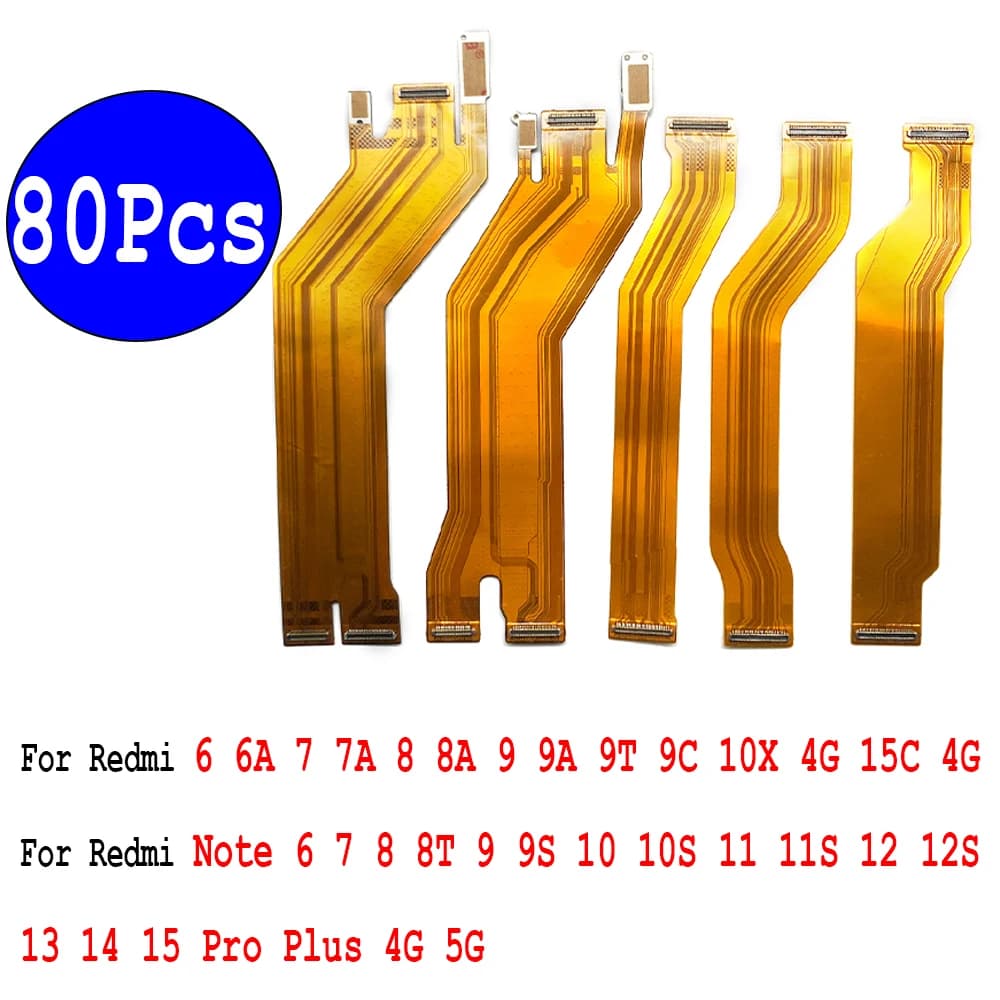 80 pezzi, connettore cavo flessibile principale nastro scheda madre per Redmi 15C Nota 6 7 8 8T 9 9S 10 10S 11 11S 12 12S 13 14 15 Pro Plus 4G 5G