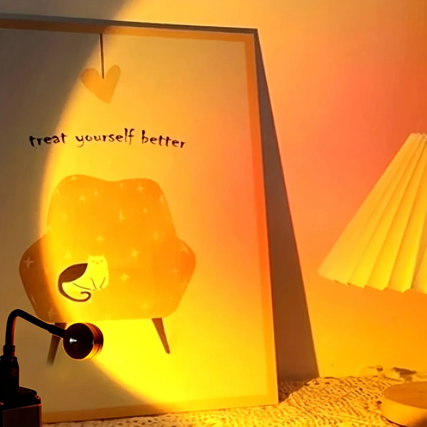 Luce al tramonto che cambia colore, arredamento della stanza RGB, illuminazione ambientale interna, fotografia, luce notturna, luce di riempimento video TK, lampada da lettura