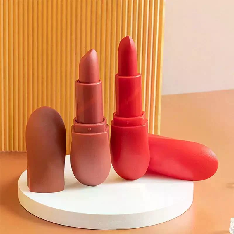 Rossetto opaco in 12 colori da 3,6 g, colore labbra effetto velluto, trucco labbra liscio, impermeabile e a lunga durata