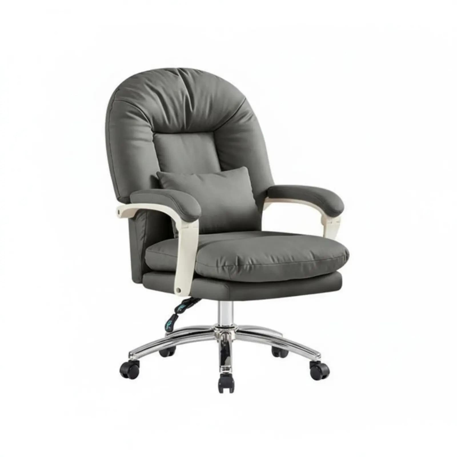 High-Spine Recliner with Footrest Adjustable Height Cushioned Reclining Chair with Footrest Sturdy Duty Base Scuff-Resistant