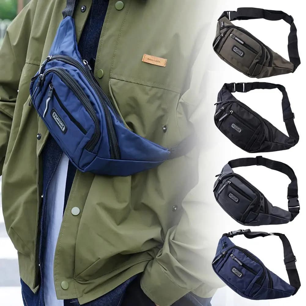 Multifunctional Sports Waist Bag, Unisex, Water Resistant, Great Capacity, Usability Resistant, For Work, Cashier, Daily Use
