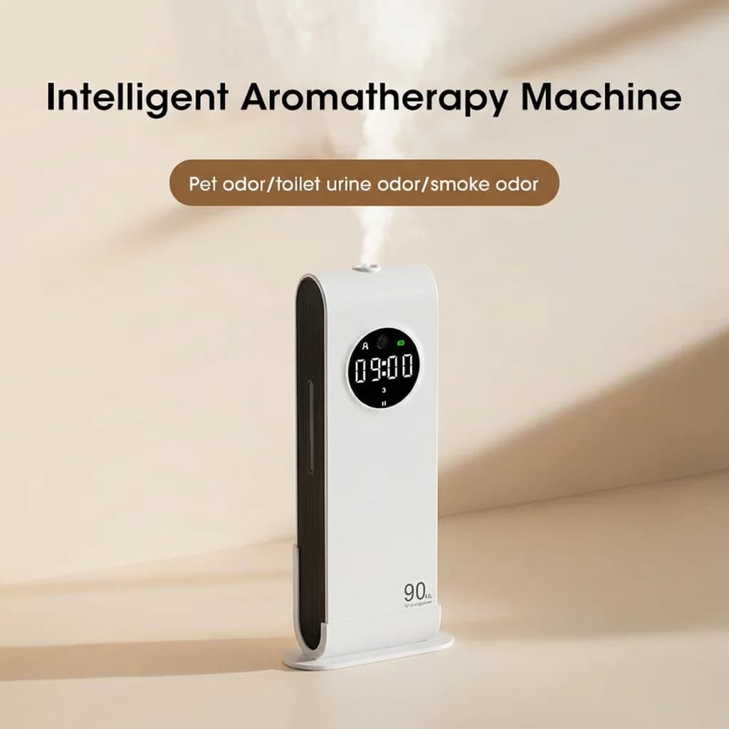 Diffusore di Oli Essenziali USB Smart Mini con Ricarica Ultrasonica, Atomizzazione Automatica e Purificatore d'Aria per Casa e Ufficio