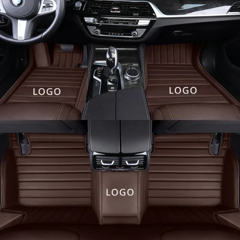 Custom 5D Striped Big Car Car Mats for BMW 5 E61 Touring F11 G31 F07 Gran Turismo G30 17-22 Interior Car Accessories