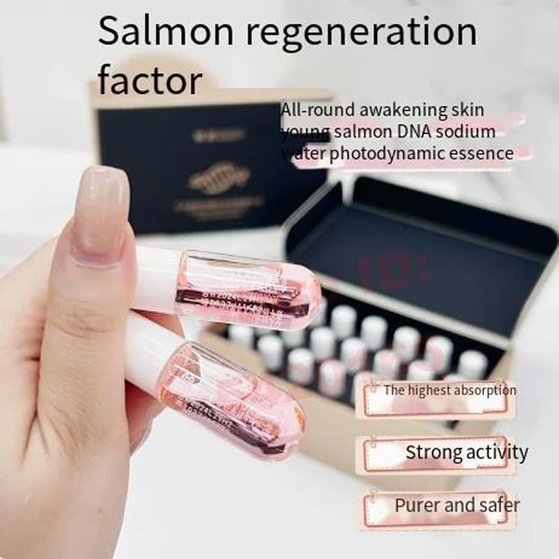 Siero al DNA di Salmone per il Viso Dr.Pen Hydro Glow, Booster di Vitamina C per Illuminare la Pelle, Idratazione Coreana, Cosmetici Coreani