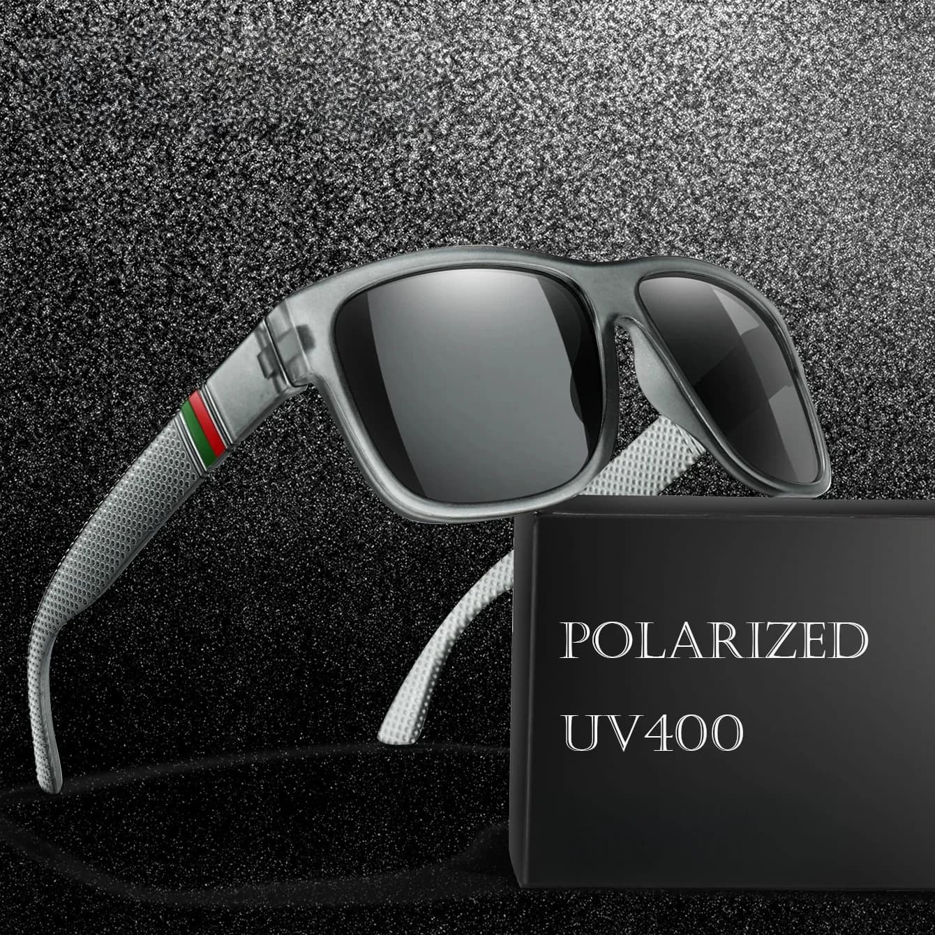 Men's Classic Polarized Sunglasses, Vintage Large Mounting for Fishing, Guide, Cycling and Running