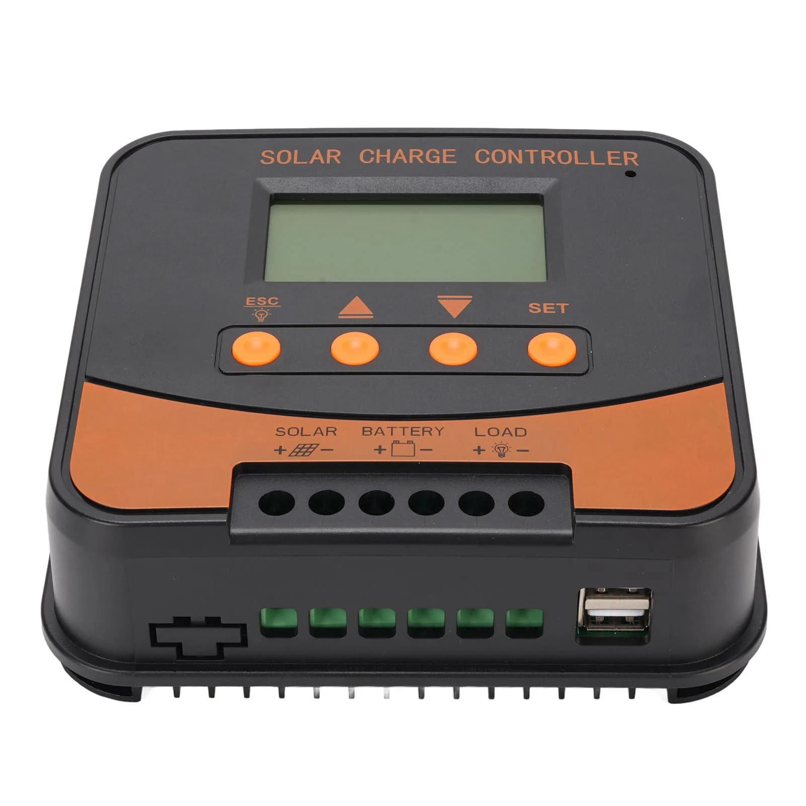 Regolatore di Carica Solare MPPT 10A 12V 24V con Commutazione Automatica per Batterie GEL SLA LFP LI
