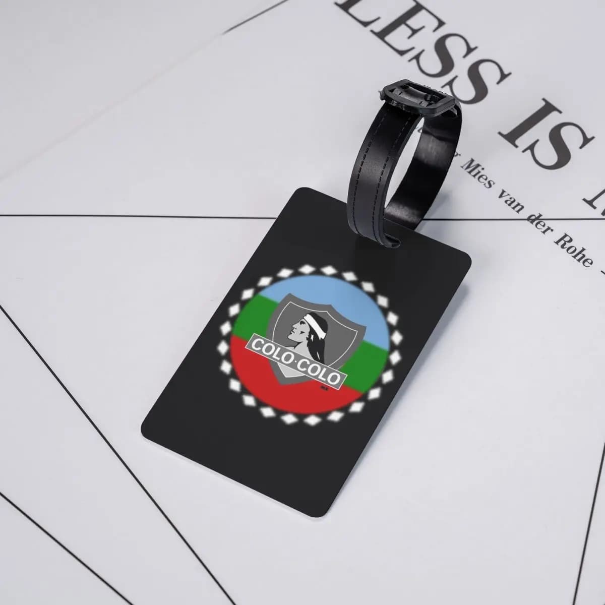 Etichette per Bagagli Golden Colo-Colo Campeon DE Chile, Accessori per Valigie, Etichetta per Bagaglio da Viaggio, Porta Etichetta con Nome e Indirizzo