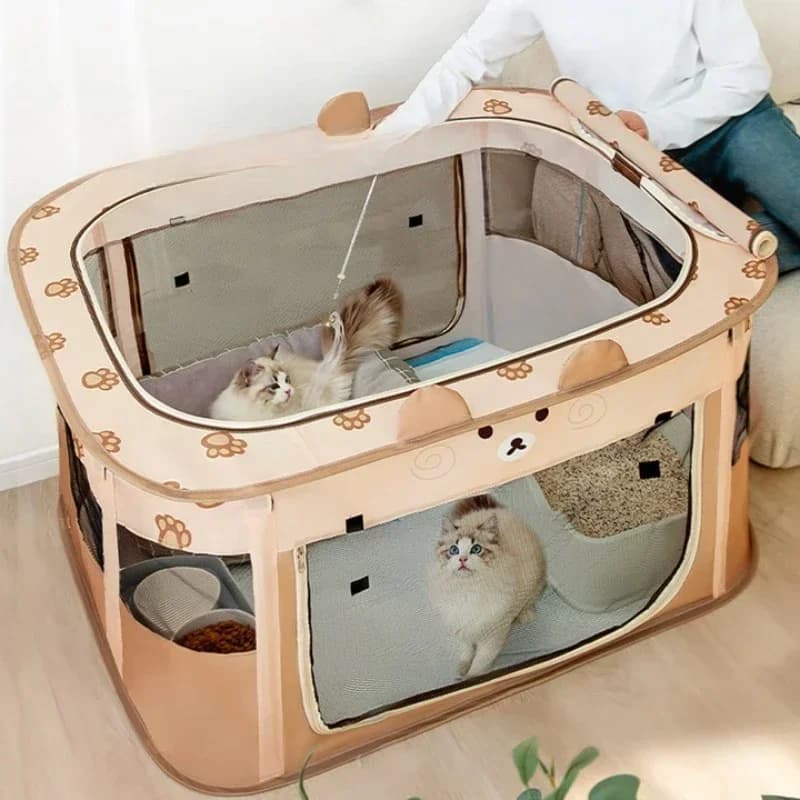 Tenda isolante per sala consegna gatti, gravidanza per gatti in attesa per la consegna Lettiera per gatti chiusa Lettiera per allevamento Scatola per la nascita