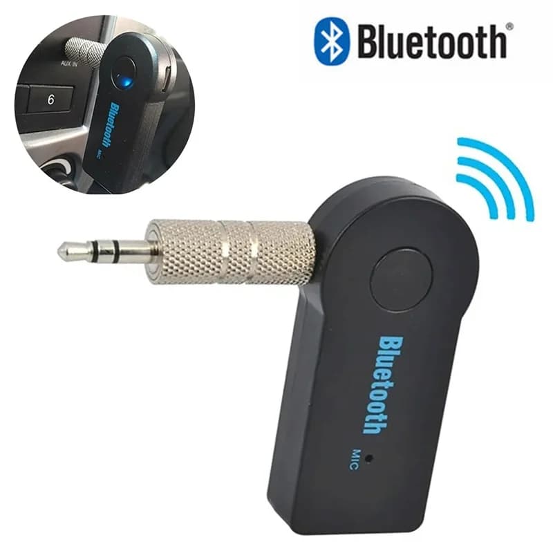 Ricevitore Bluetooth 5.0 wireless 2 in 1 con jack AUX da 3,5 mm per auto, musica, audio, A2DP, adattatore trasmettitore per cuffie, ricevitore vivavoce
