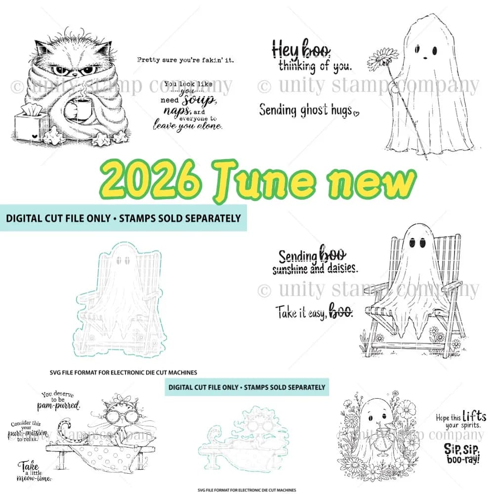 2026 June new sick cat wrapped metal cut dies and clear stamps scrapbooking to make paper engraving frames card craft set