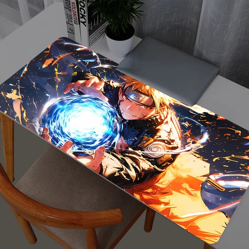 Tappetini per mouse Naruto Uzumaki Gamer Tappetino da scrivania PC Tappetino per mouse per computer Anime Mousepad Tastiera Accessori da gioco Mausepad