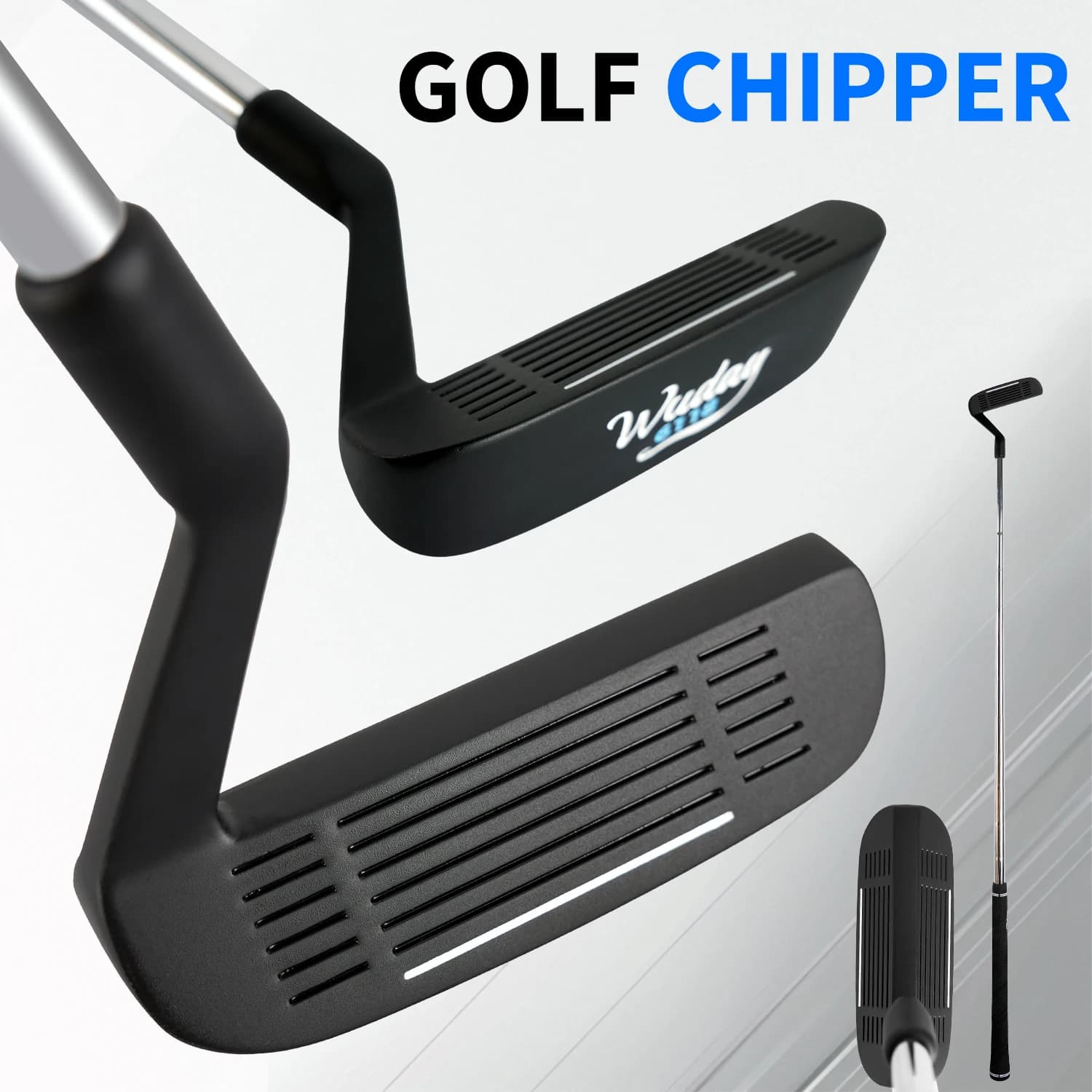 Wedge da golf professionale a doppia faccia, angolo frontale di 37 gradi e angolo posteriore di 72 gradi, design universale per destrorsi, asta in acciaio graduata, materiale in lega di zinco da 35 pollici, durevole, unisex, per wedge e putter — Regalo perfetto per il golf