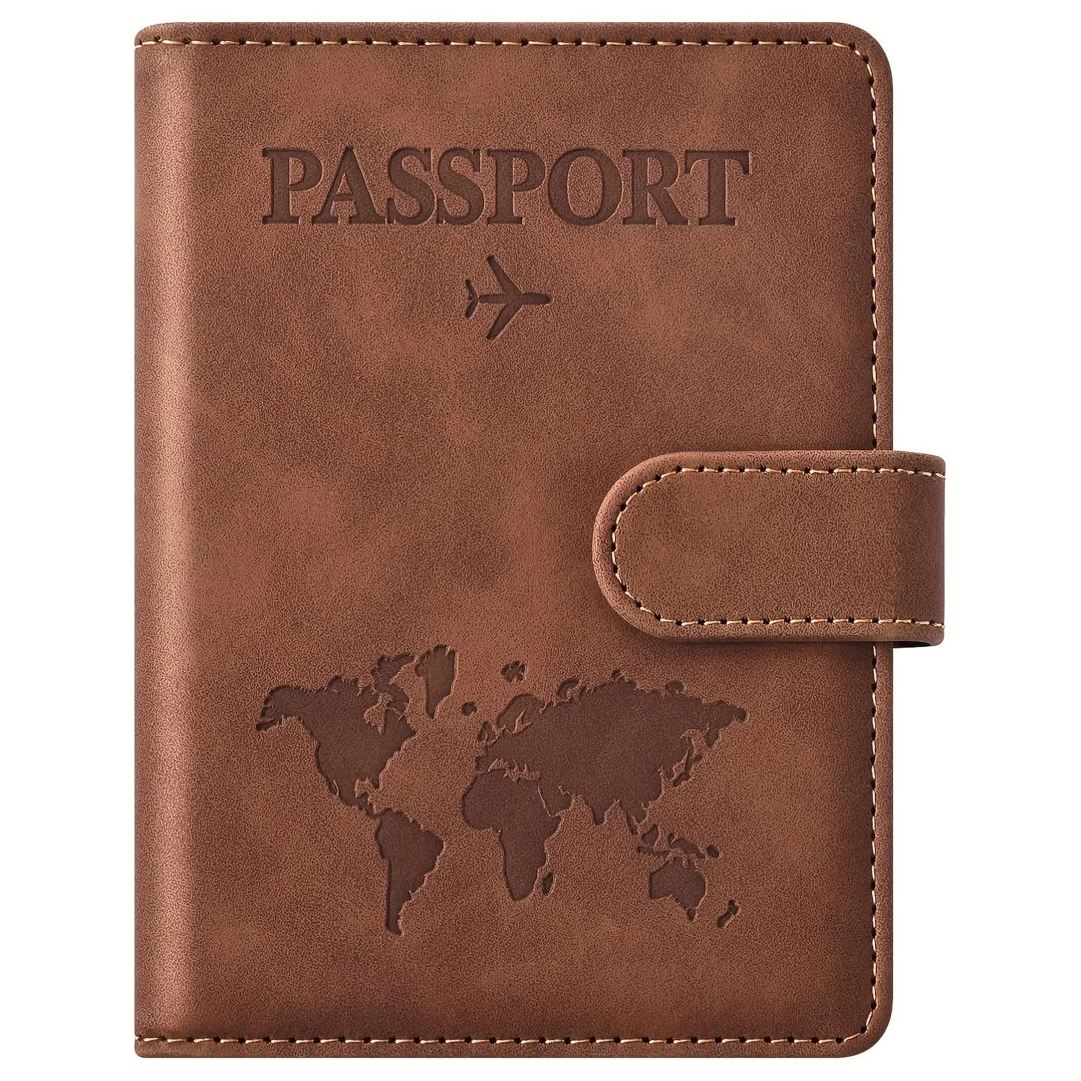 Passport Holder, Passport Cover with Credit Card Slot and Boarding Pass Slot Combo, Passport Wallet Case Book Travel Must Have,