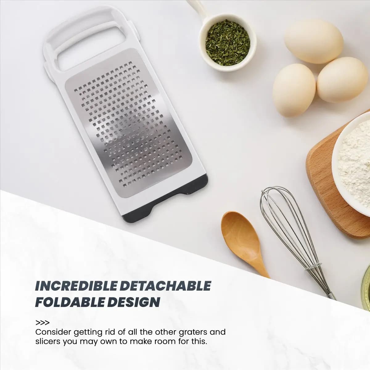 Grattugia Pieghevole BHBL, Tritaglio da Cucina Portatile a 2 Lati per Zenzero, Utensile con Ottima Presa, Mini Affettatrice da Cucina