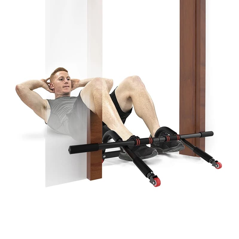 Adjustable Indoor Fitness Horizontal Bar Pull-Up Workout Handles Chin-Up Gym Equipment Home Fitness Exercise Heavy Duty Trainer