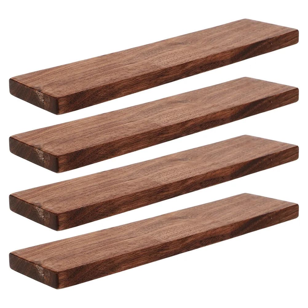 4Pcs Thickened Walnut Wood Blocks Woodworking Carving Engraving Lumber Board DIY Craft Projects Whittling Hardwood Planks