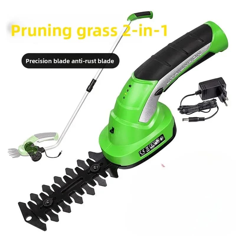 Rechargeable Pruning Shears Electric Pruner Hedge Trimmer Portable Lawn Mower Multifunctional Hedge Trimmer