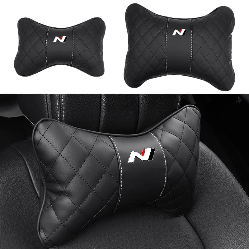 Car Seat Head Support Lumbar Cushion Headrest Neck Pillow For Hyundai Santa Fe MX5 I10 I20 I30 IX35 I40 Tucson Creta 2025 Azera
