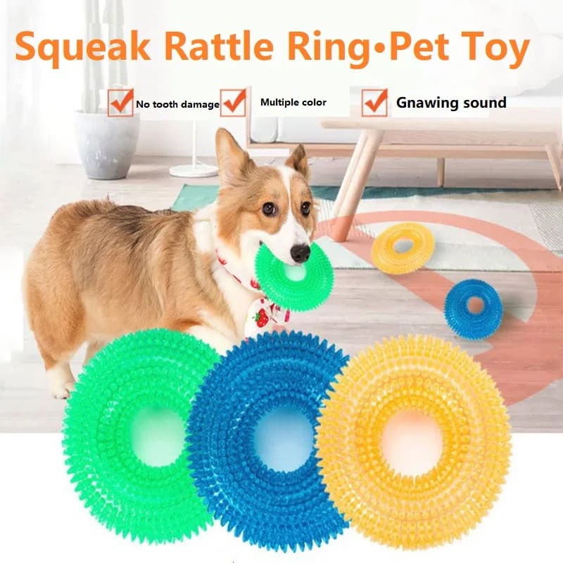 Giochi di addestramento per massaggiagengive per cani per il grande cane Giocattolo indistruttibile TPR Giocattoli da masticare molari per cani GWJ16