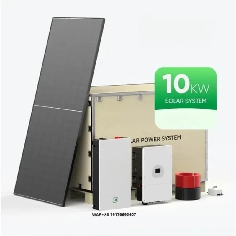 Sistema Solare Completo Jinko 6.2kva per Casa, Ibrido 8000w, Pannelli Solari 10000w, Kit Completo 10kw Off-Grid