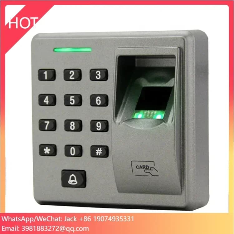 ZK FR1300 Serratura Intelligente per Porta di Sicurezza, Sistema di Controllo Accessi Biometrico, Lettore di Impronte Digitali Slave RS485
