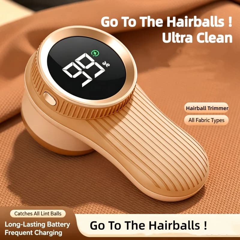 Portable Lint Remover Electric Fuzz Pellet Remover for Clothing Rechargeable Home Fabric Shaver Fluff Remover with LED Display