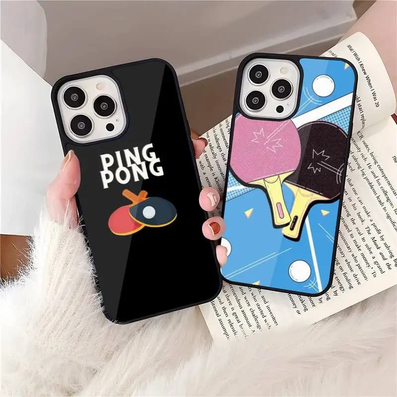 Ping Pong Rack Phone Case for IPhone 11 13 12 14 Max Pro Mini 7 8 Plus X XR SE2020 TPU Hard Silicone Case