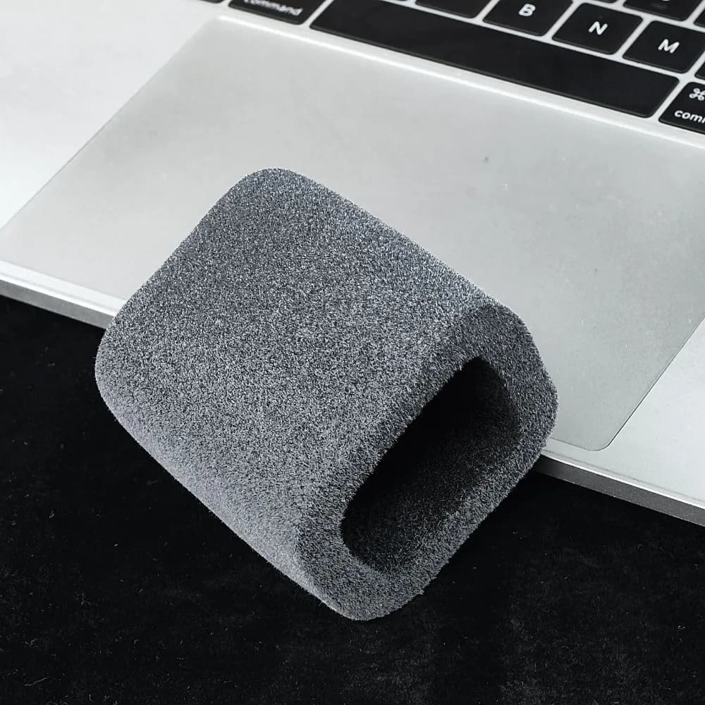 1 pz Copertura Antivento di Ricambio per Microfono, in Spugna Floccata Fonoassorbente, Antivento per Microfono FIFINE AmpliGame AM8