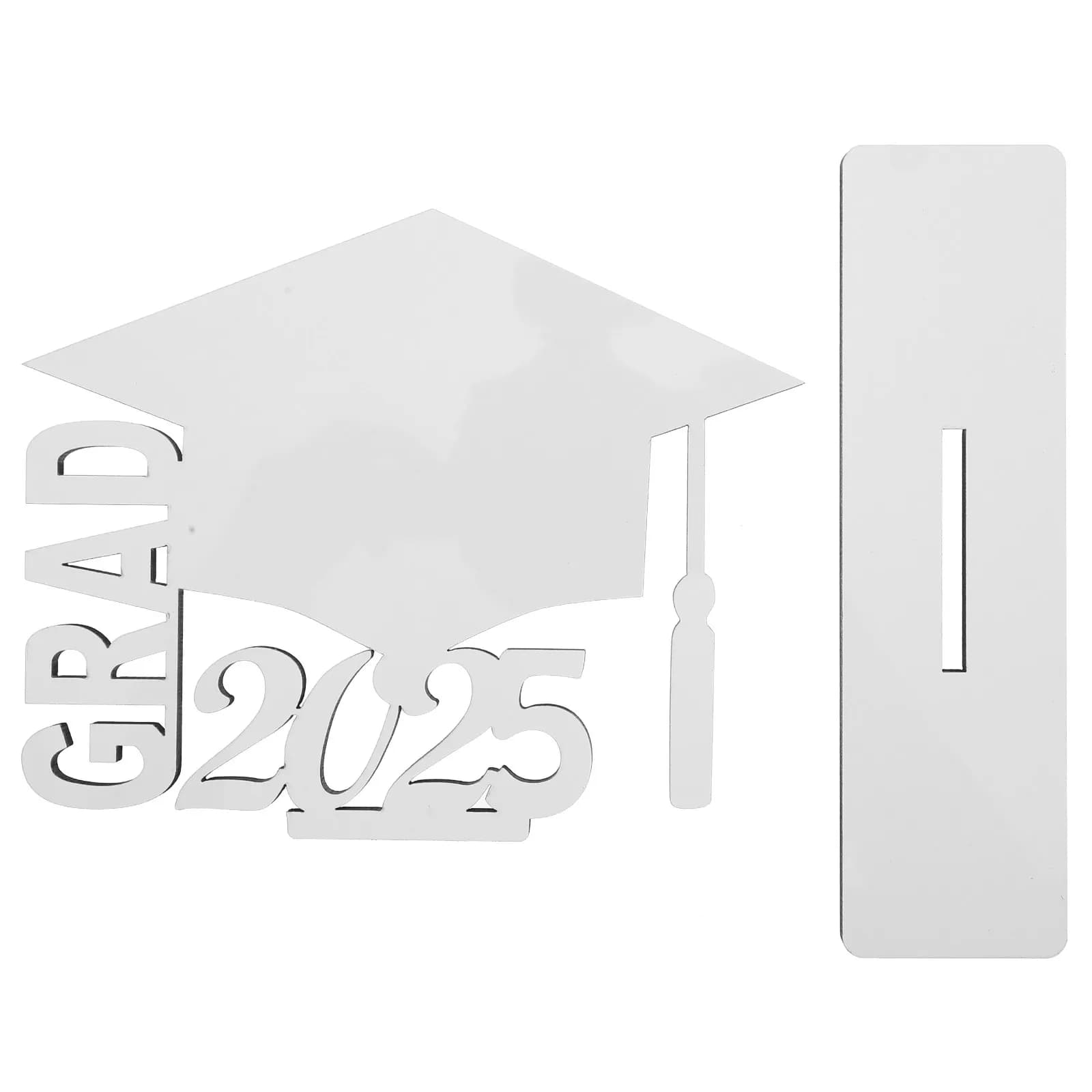 2025 Thermal Transfer Blank Photo Frame Sublimation DIY Graduation Craft Paintable Engraving Desktop Picture Plate