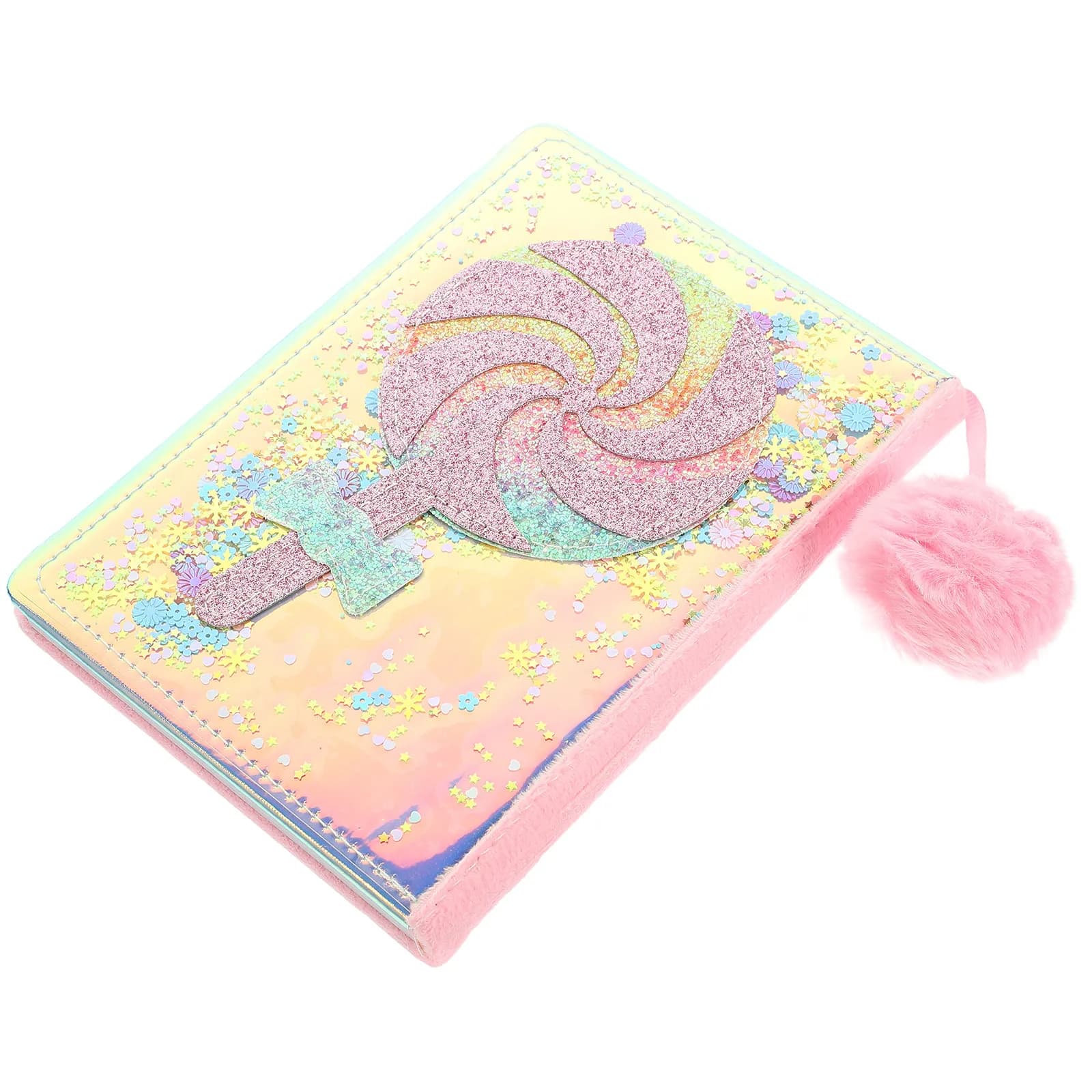 Adorabile quaderno con stampa di lecca-lecca, diario con pagine lisce per ragazze, agenda settimanale, diario mensile, taccuino per viaggi e scrittura