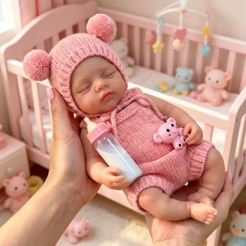 Bambola Reborn NPK Irys Prematura da 12 Pollici, Realistica in Silicone Platino, Neonato Super Morbido con Corpo Solido e Flessibile