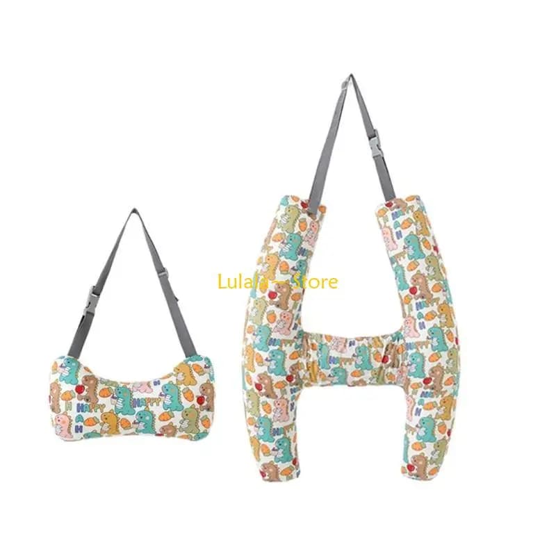 Y4QA Car Sleep Head Pillow Support for Kid Child H-Shape Car Back Seats Travel Pillow Soft Headrest Safety Pillow Cushion