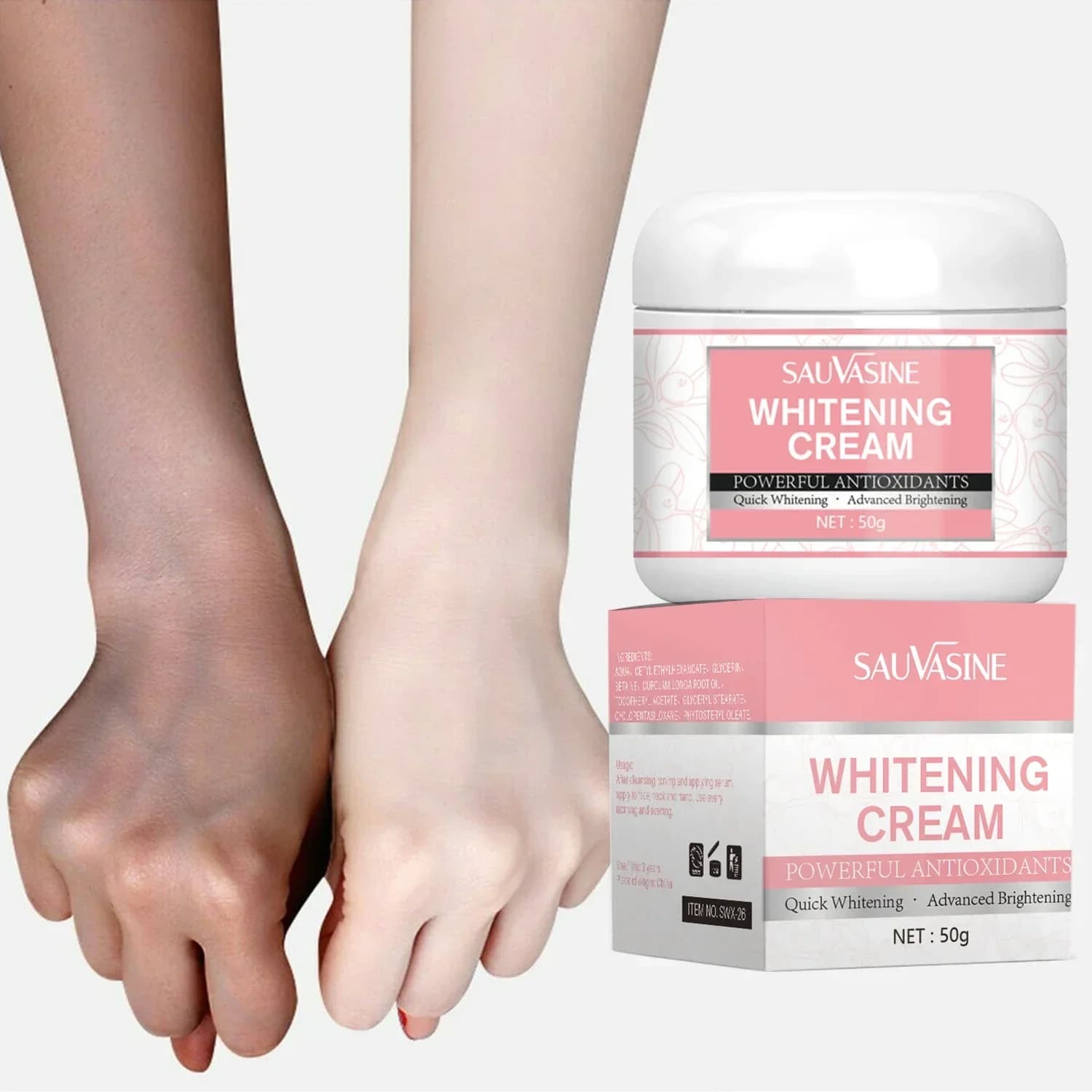 50ML Whitening Cream for Scura Leather, Hydrating and Scratching, Reduces Melanine, for Women, Beauty and Health, Skin Care with Macchie Scure