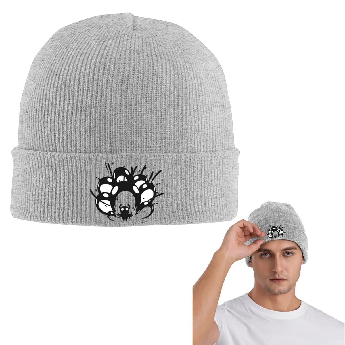 The Hollow Skull Videogioco Caldo berretto lavorato a maglia Cappello a cuffia Hip Hop Autunno Inverno Berretti da esterno Cappelli per adulti unisex