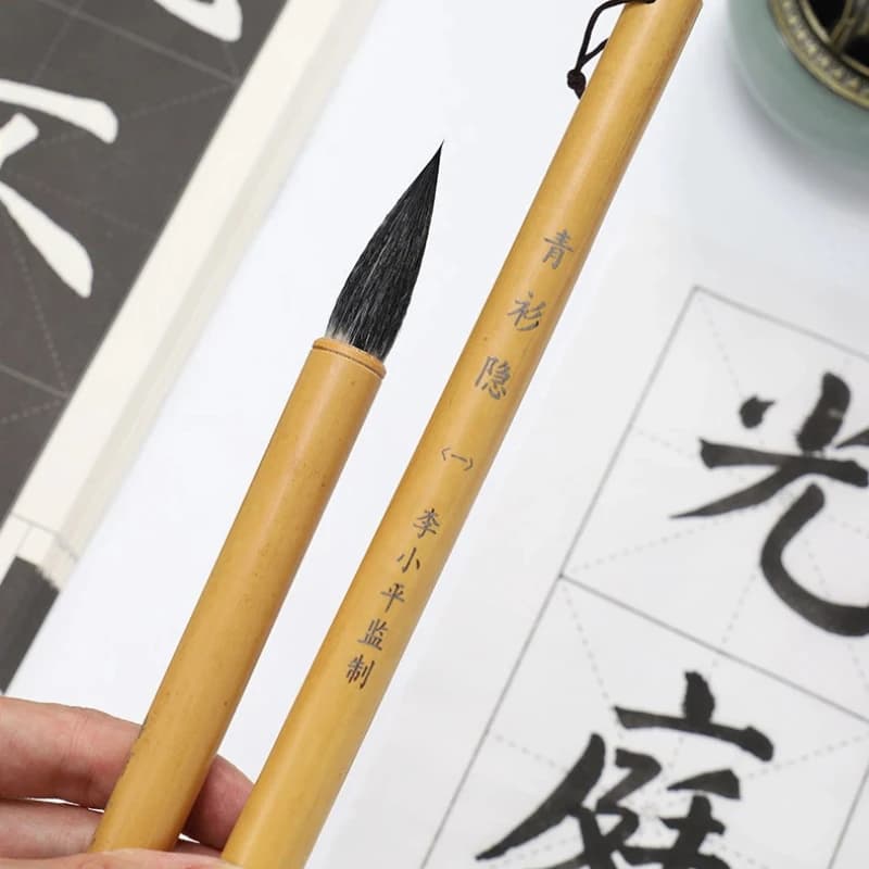 Regular Script Weasel Woolen Hair Calligraphy Brush Set Multiple Hair Official Script Running Script Writing Brush Pen Beginners