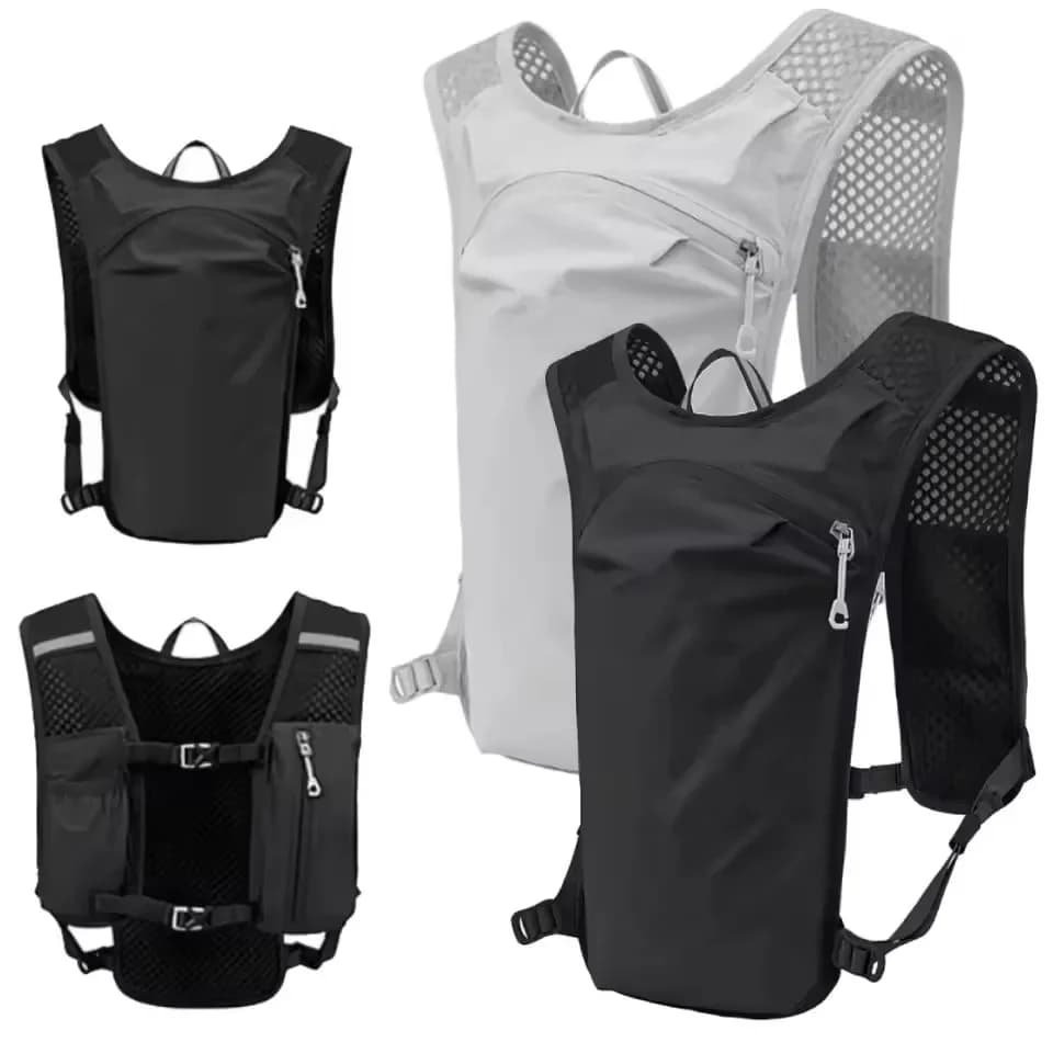 Lightweight Running Hydration Vest Reflective Breathable Water Chest Pack With Phone Holder For Hiking Cycling Marathon Sports