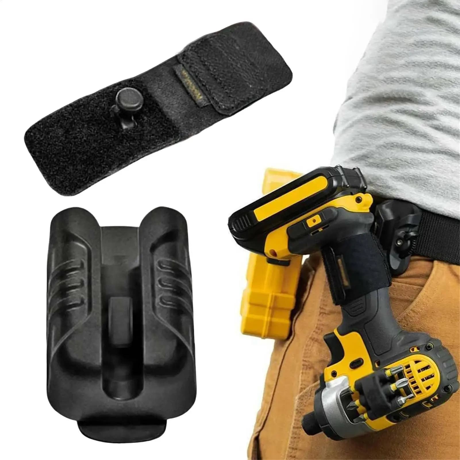 Portautensili da Cintura Multifunzione: Clip per Trapano, Supporto per Martello e Attrezzi, Set Universale con Blocco Automatico a Estrazione Rapida